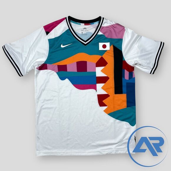 Nike SB x Parra Japan Federation Kit Jersey Olympics Men's Size CU0011-100 White